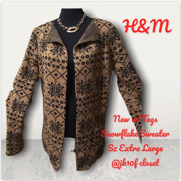 H&M Sweaters - ⬇️LOWEST❌ H&M - XL BROWN  CARDIGAN SWEATER